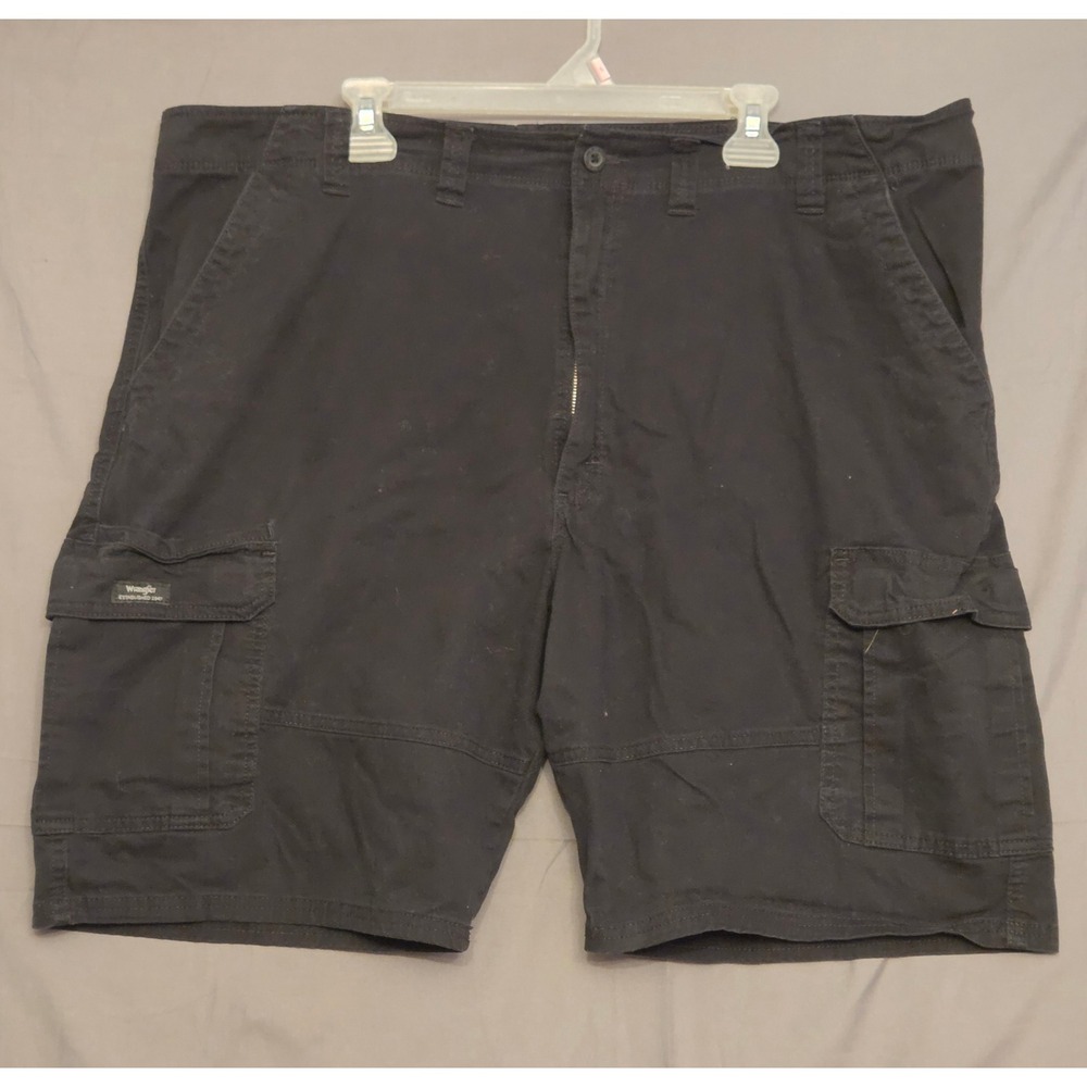 Wrangler Relaxed Fit Cargo Shorts Men's Size‎ 46 Black